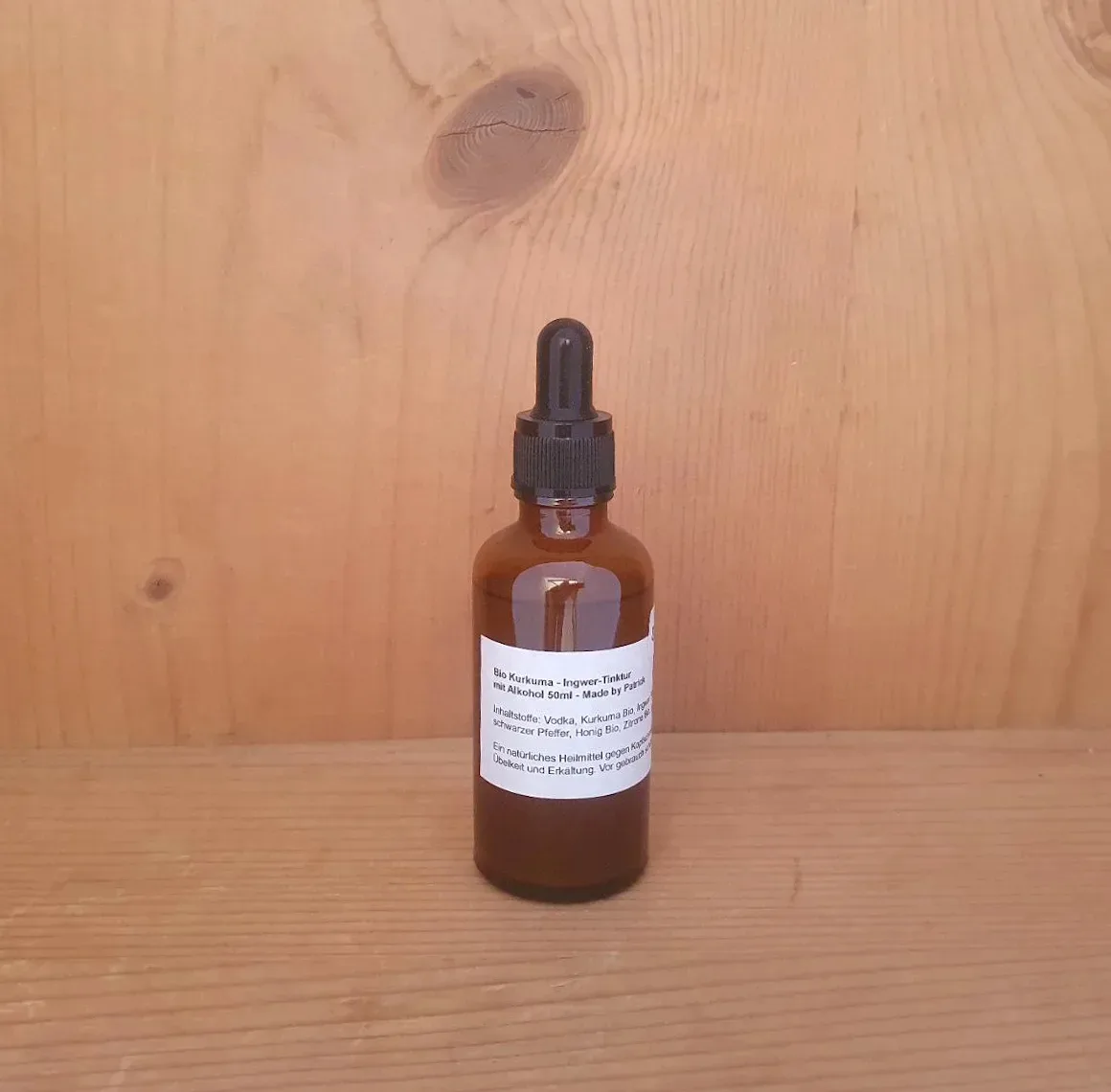 Ingwer-Kurkuma-Tinktur mit Alkohol Bio