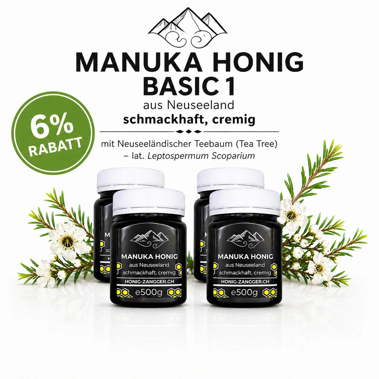 Manuka Honig BASIC 500g x 4