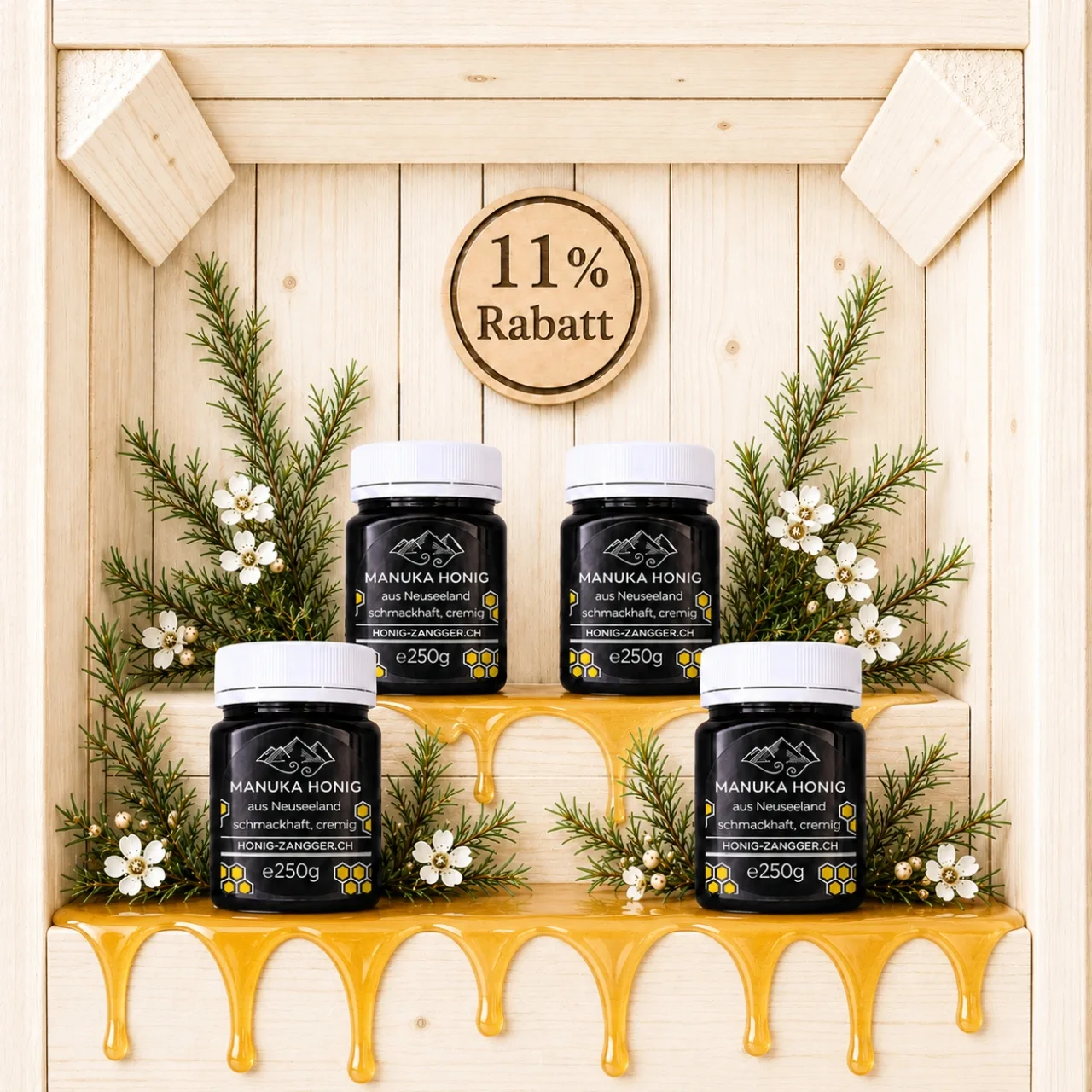 Manuka Honig BASIC 250g x 4