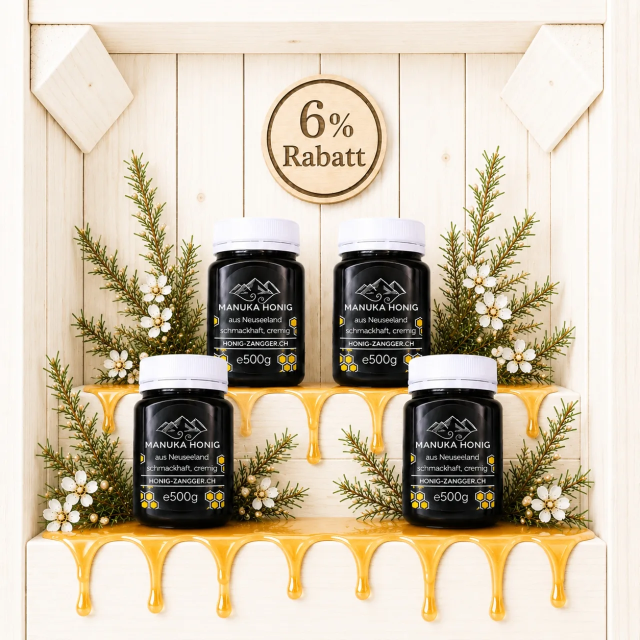 Manuka Honig BASIC 500g x 4