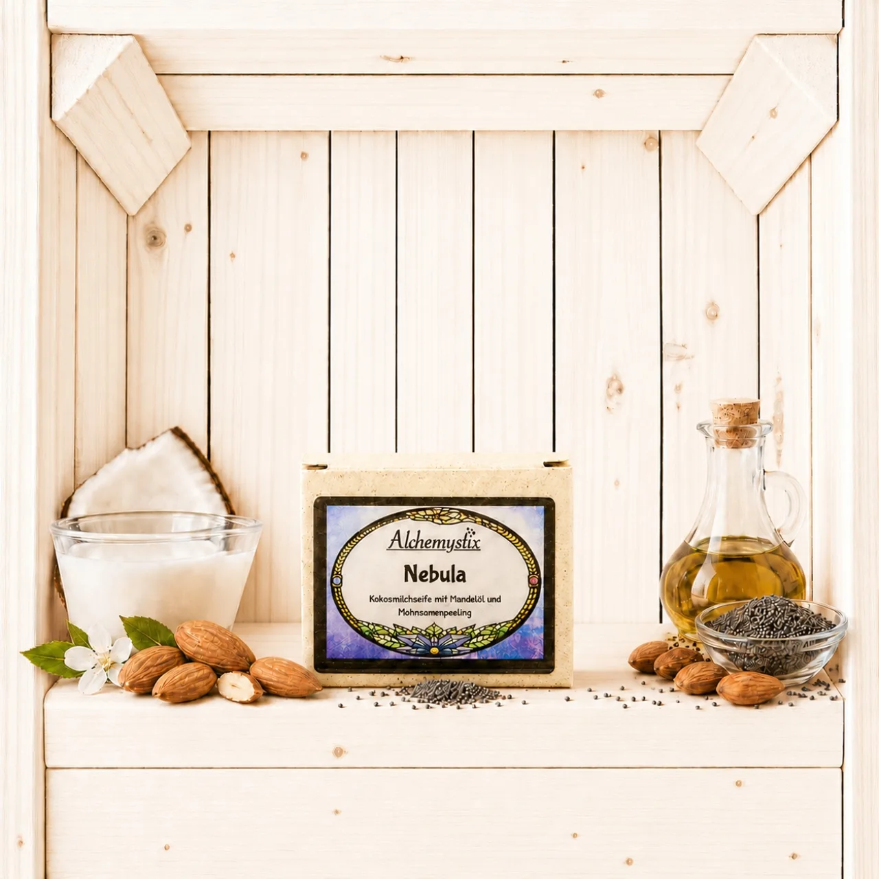 Nebula – Kokosmilchseife verpackt