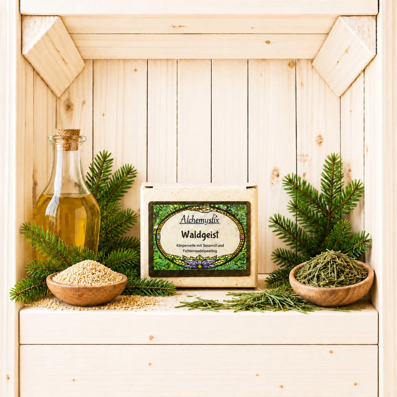 Waldgeist – Körperseife verpackt